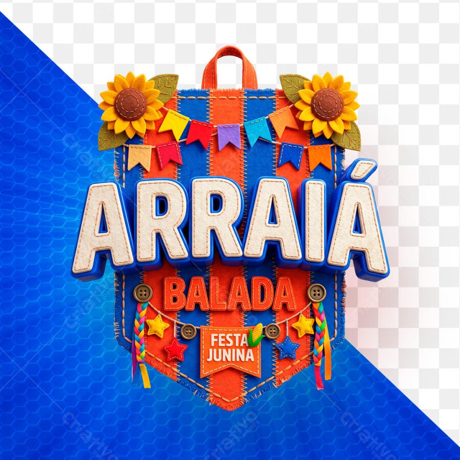 Arraiá Balada Festa Junina PSD Editável