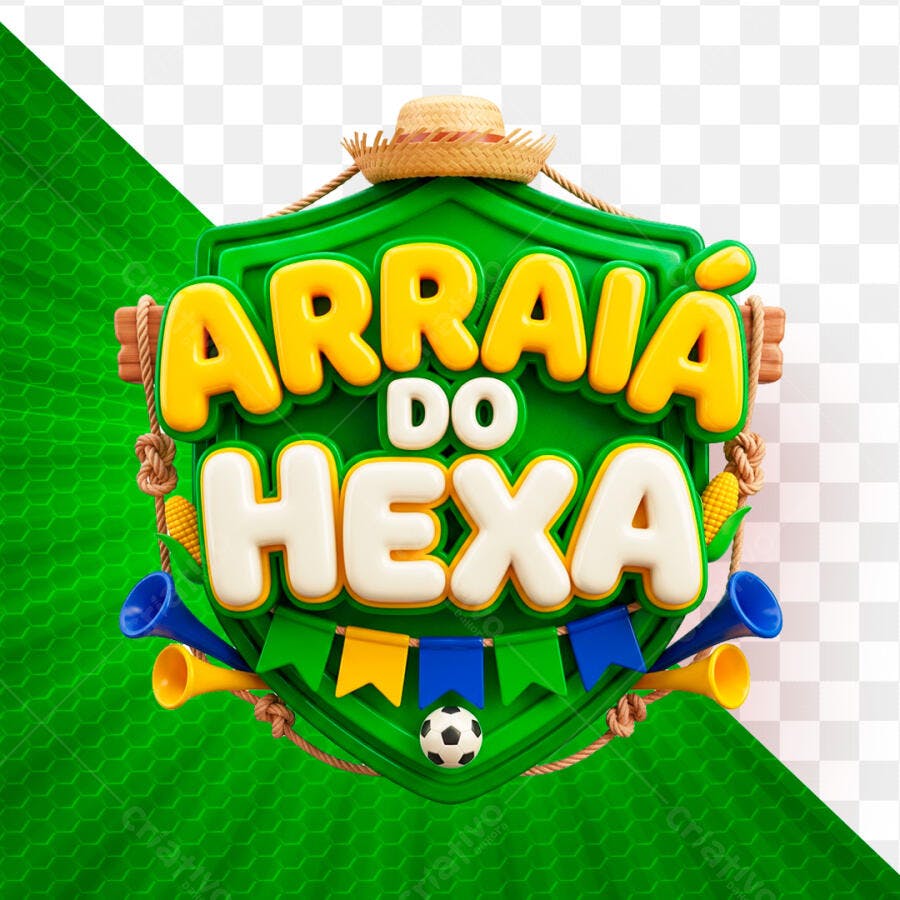 Arraial do Hexa Festa Junina Copa PSD Editável