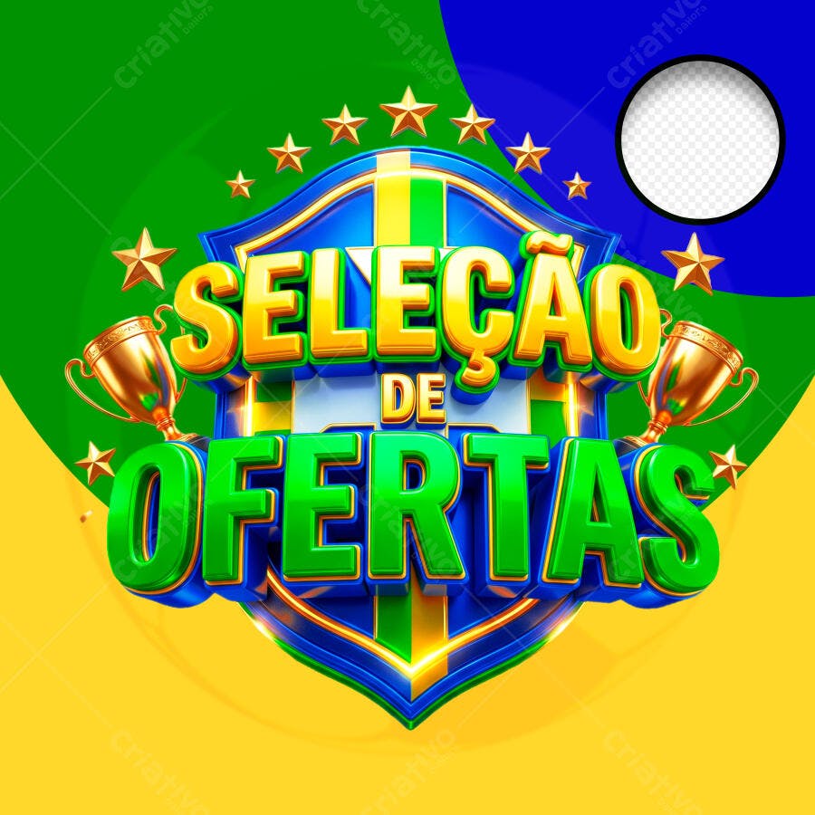 Post Seleção de Ofertas Copa Brasil PSD Editável