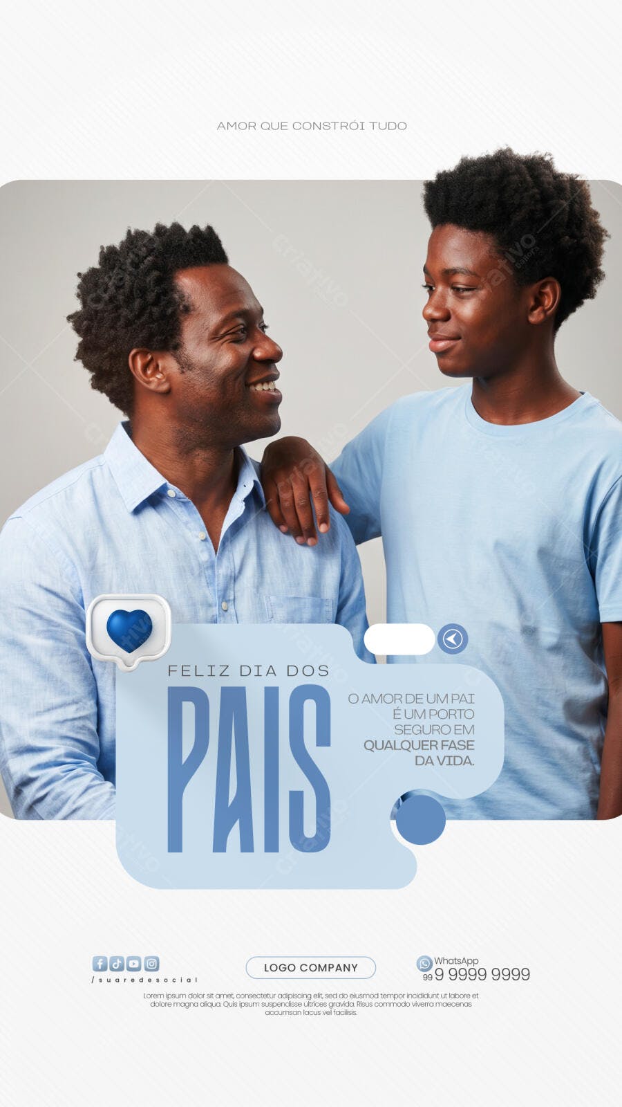 Story Dia dos Pais Agosto PSD Editável