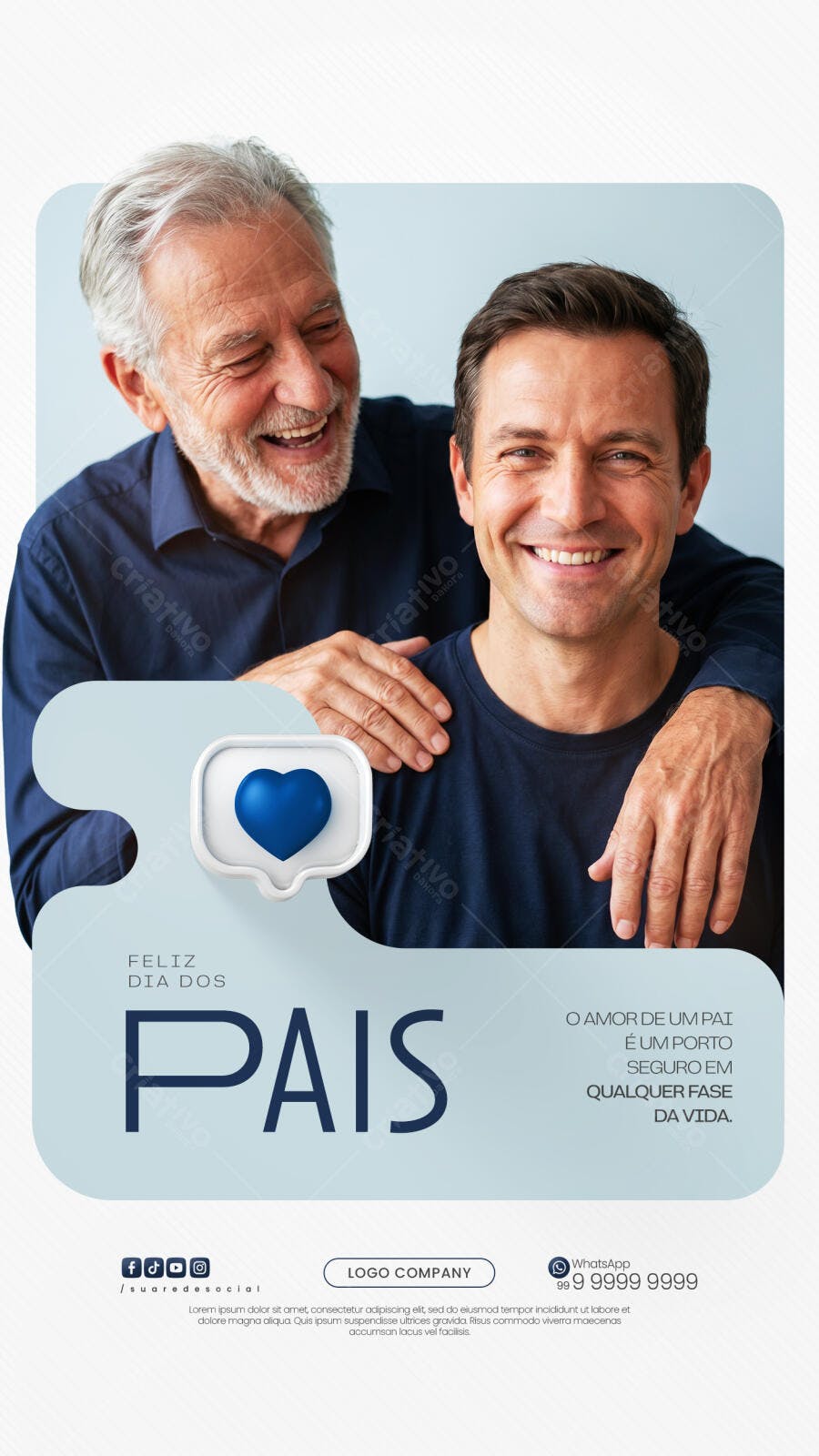 Story Dia dos Pais Moderno Minimalista PSD Editável