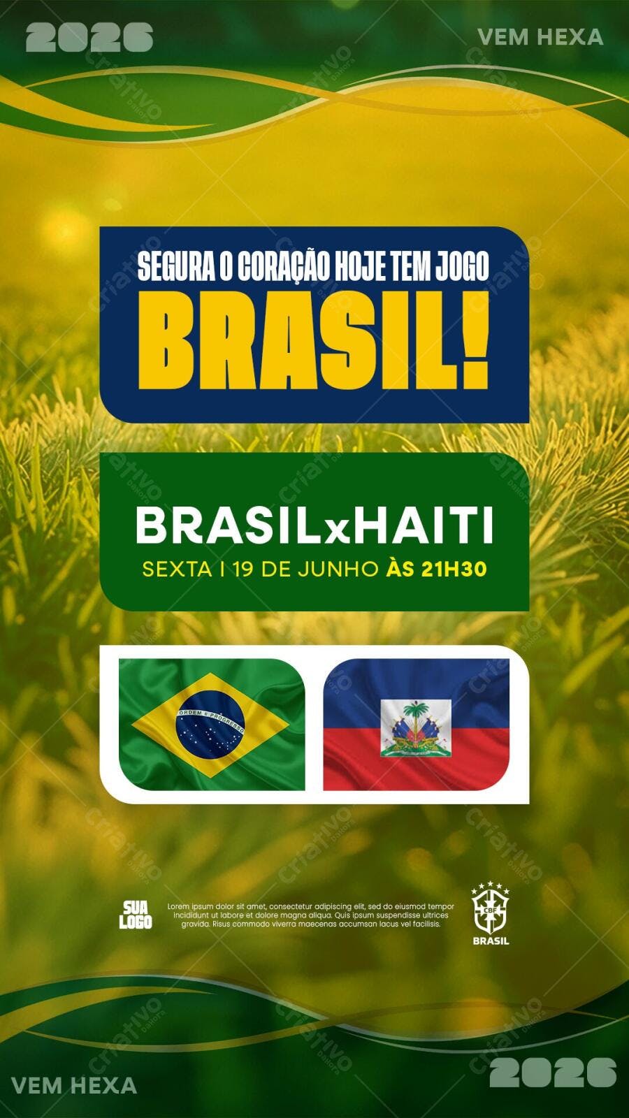 Story Instagram Copa do Mundo Brasil PSD Editável