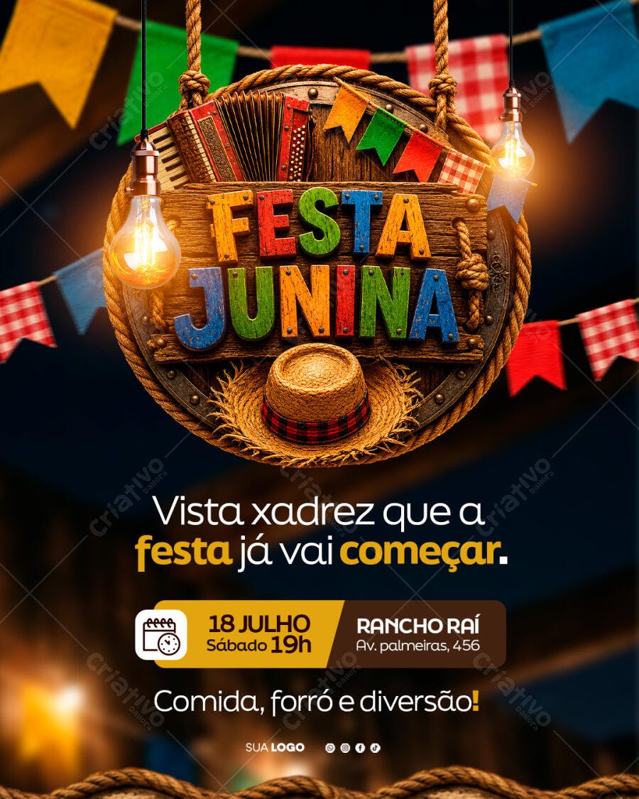 Flyer Festa Junina São João