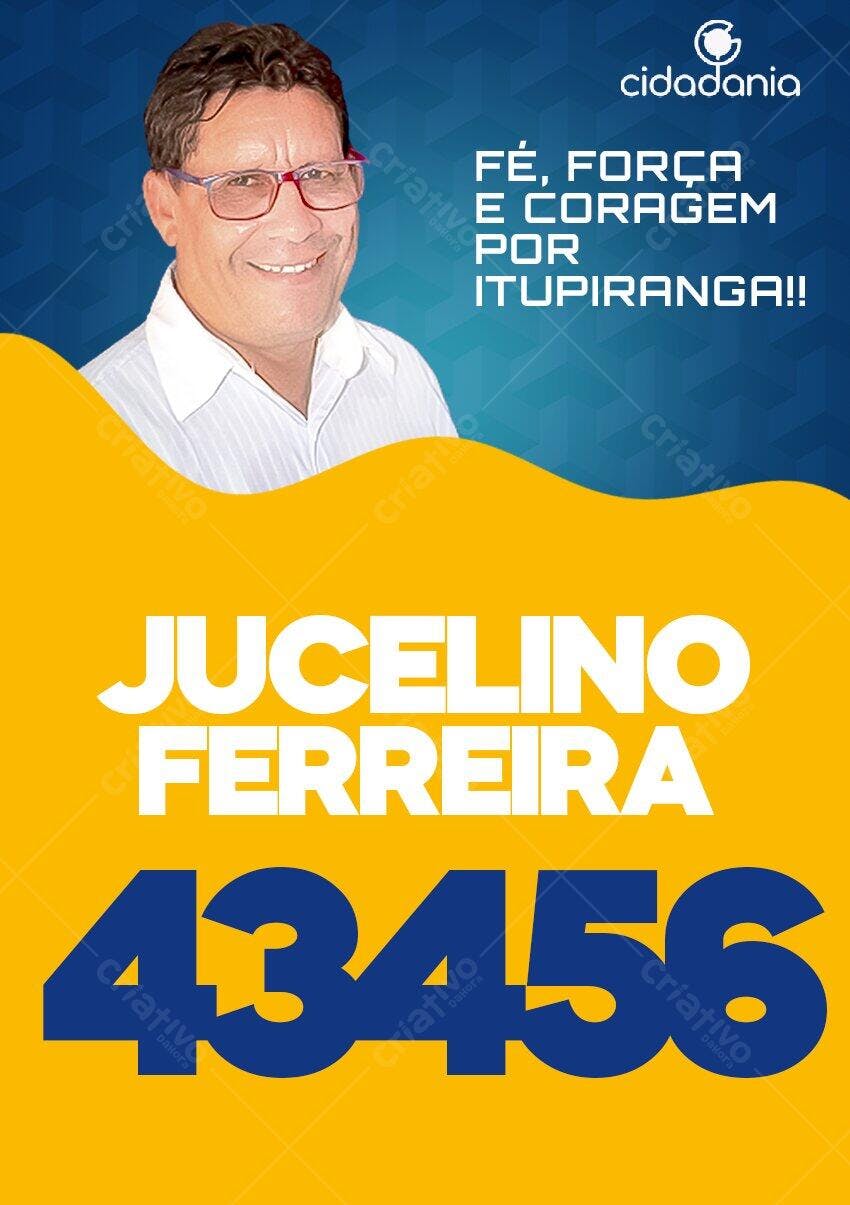 Flyer Campanha Política Eleições PSD Editável