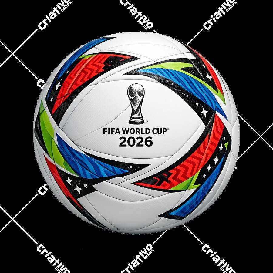 Foto Bola Copa do Mundo FIFA 2026 Fundo Preto