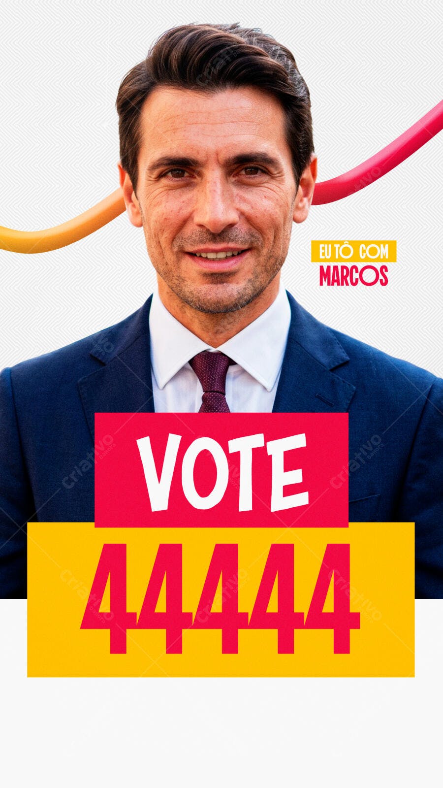 Campanha Eleitoral Política Eleição Deputado Vereador Prefeito Flyer Praguinha PSD Editável