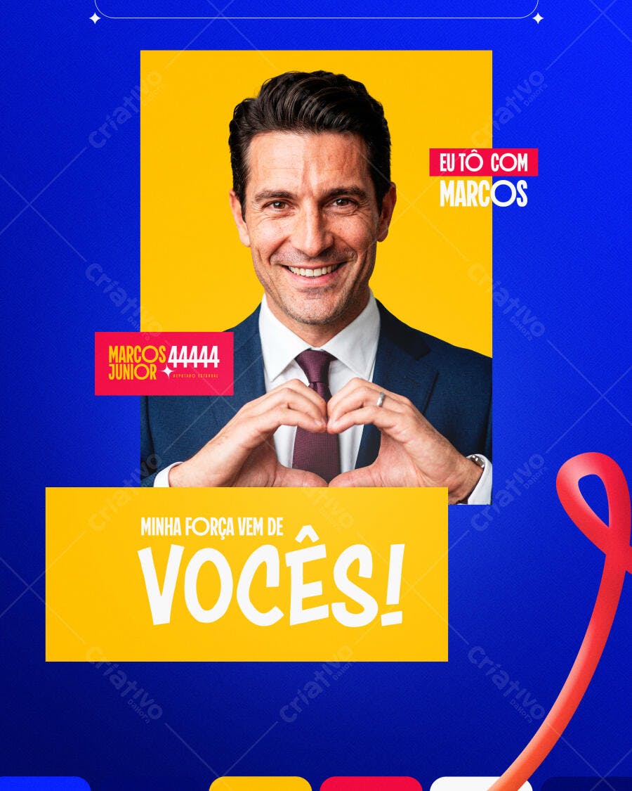 Campanha Eleitoral Política Eleição Deputado Vereador Prefeito Flyer Praguinha PSD Editável