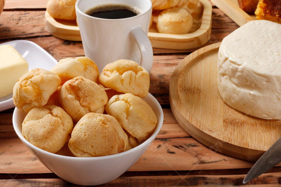 Foto Pão de Queijo Café da Manhã Queijo Minas Manteiga