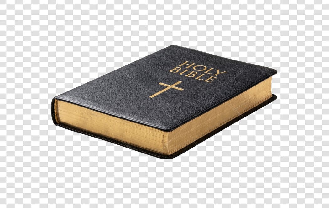 Foto Recortada Bíblia Sagrada Cristã PNG Fundo Transparente