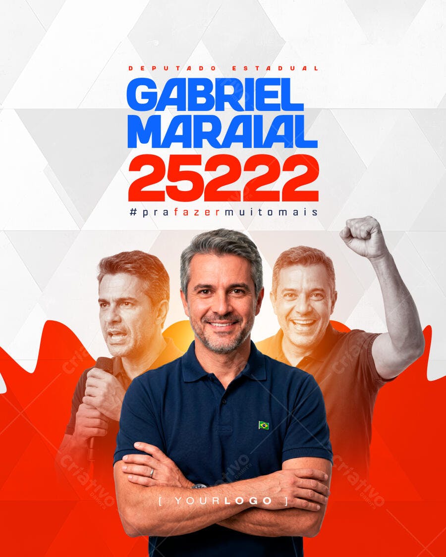 Post Instagram Campanha Política Deputado Estadual PSD Editável