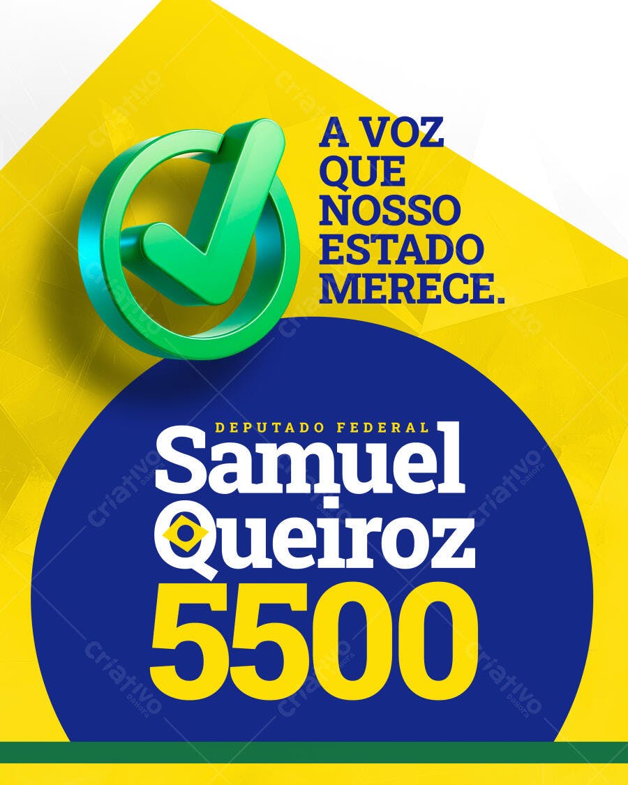 Post Instagram Campanha Política Eleições PSD Editável