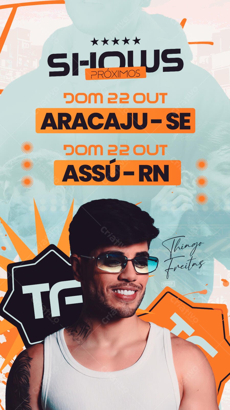 Story Shows Próximos Eventos Musicais PSD Editável
