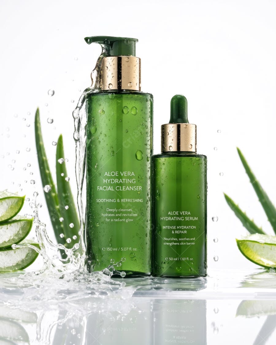 Foto Produtos Aloe Vera Cosméticos Hidratantes Skincare