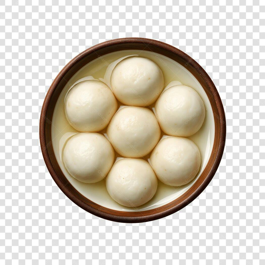 Foto Recortada Bolinhos Doces Asiáticos Tigela PNG Fundo Transparente
