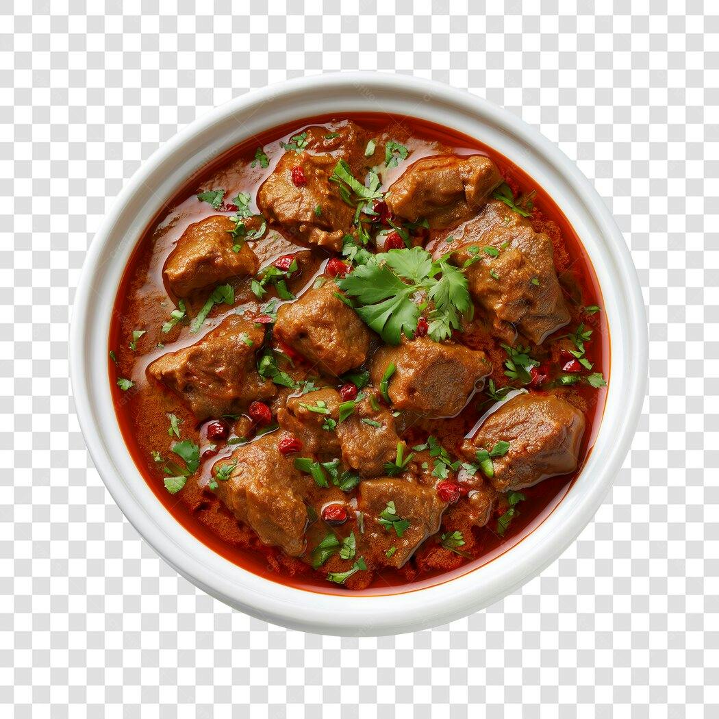 Foto Recortada Ensopado Carne Molho Vermelho PNG Fundo Transparente