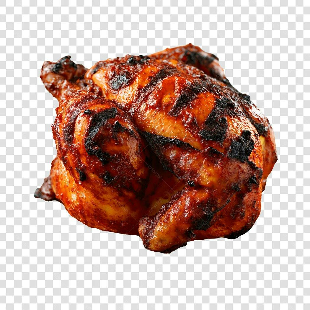 Foto Recortada Frango Assado Grelhado PNG Fundo Transparente