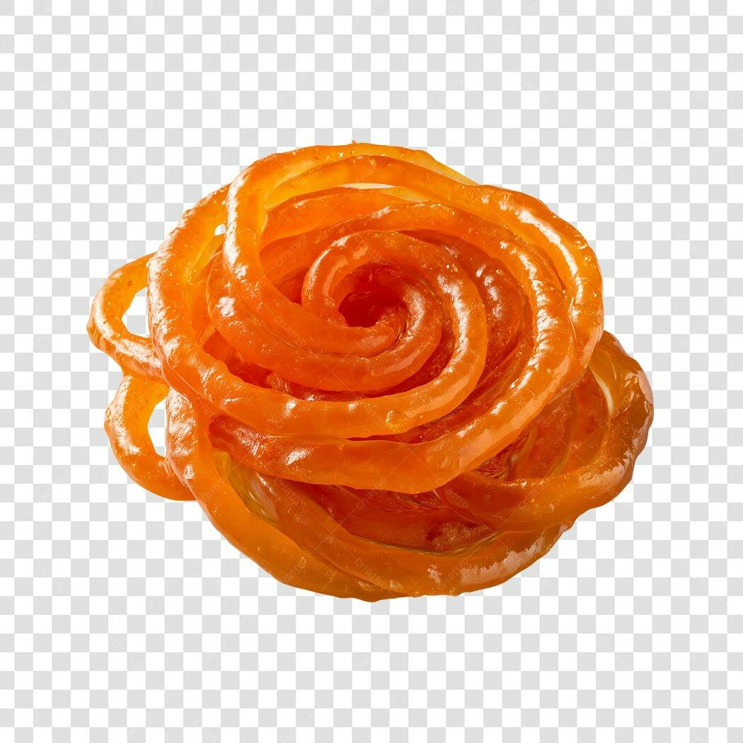 Foto Recortada Jalebi Doce Indiano Fundo Transparente