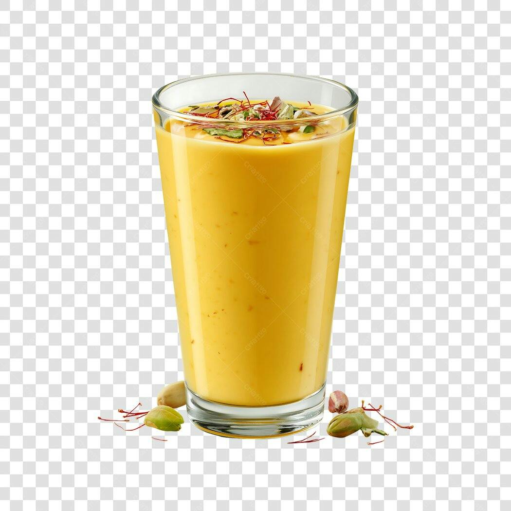 Foto Recortada Lassi de Manga com Pistache PNG Fundo Transparente