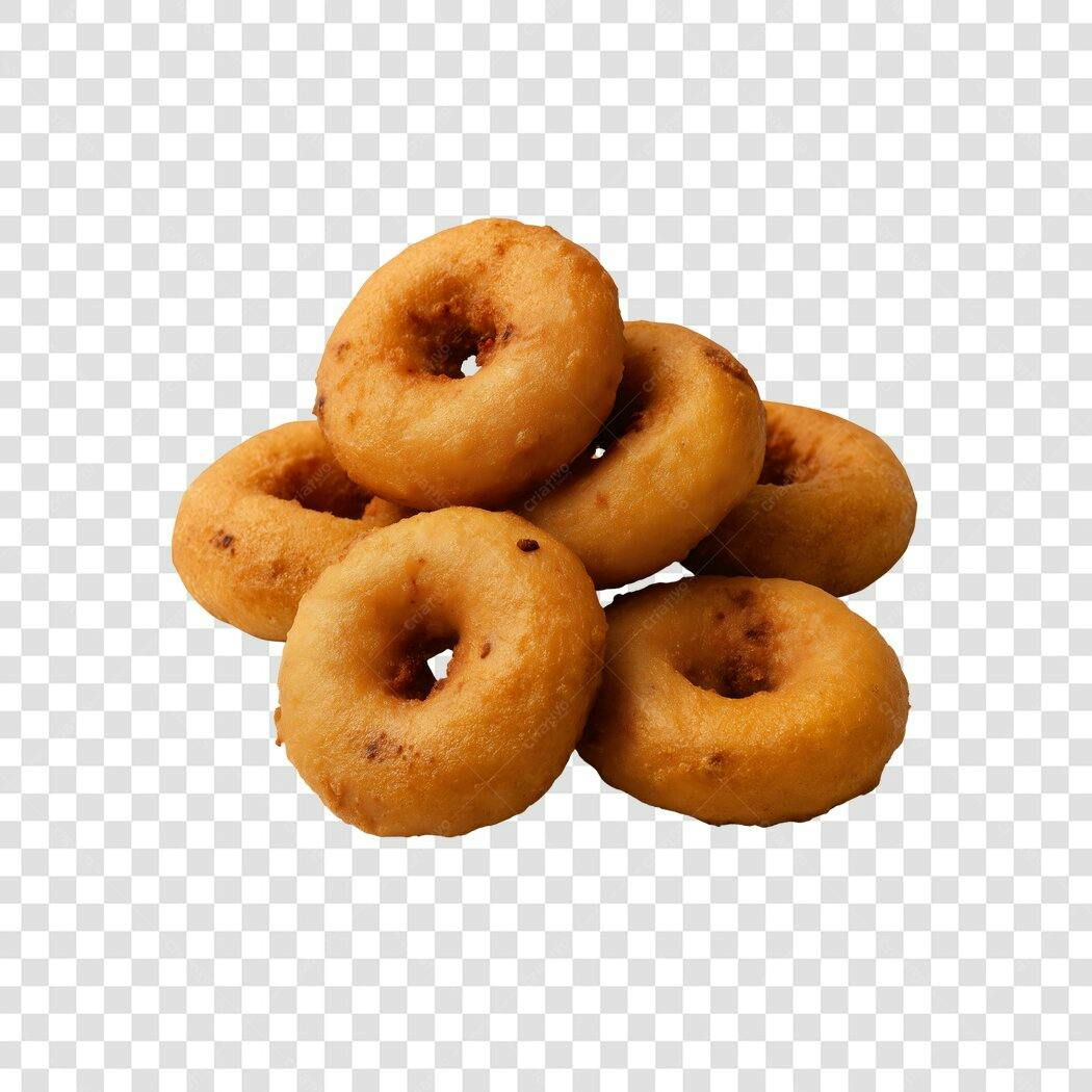 Foto Recortada Mini Donuts Bolinhos Fritos PNG Fundo Transparente