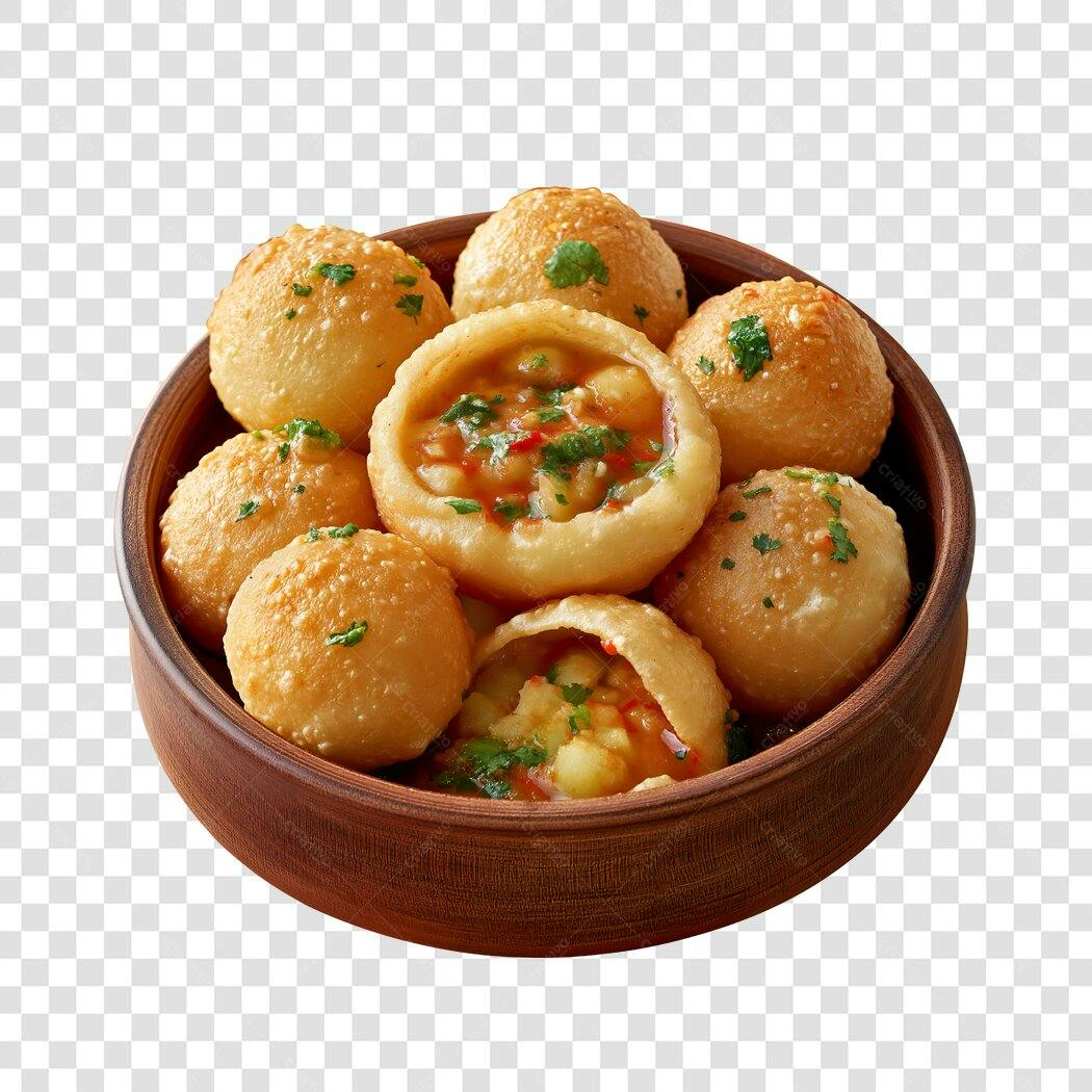 Foto Recortada Mini Salgados Coxinha Recheada PNG Fundo Transparente