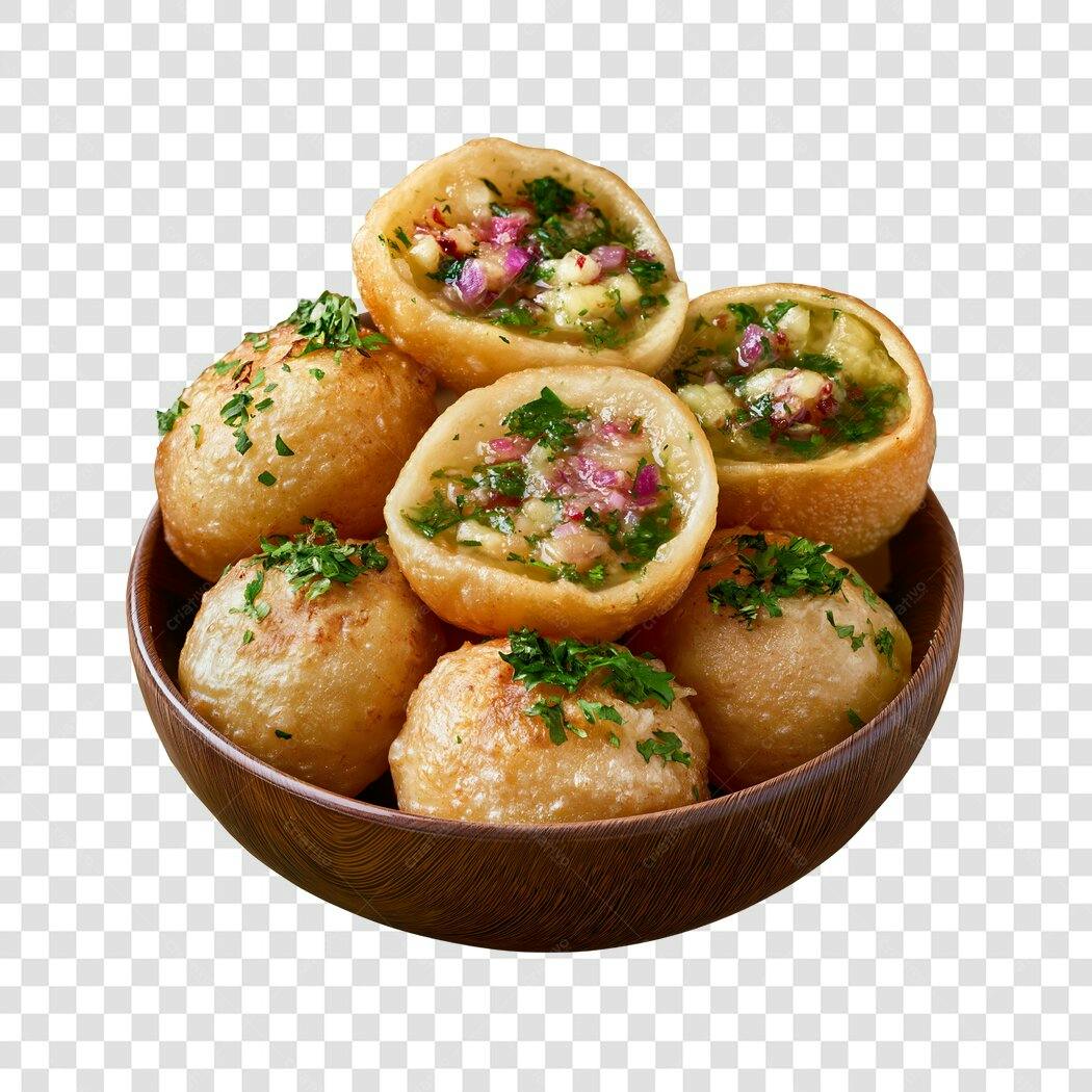 Foto Recortada Salgadinhos Fritos Recheados PNG Fundo Transparente