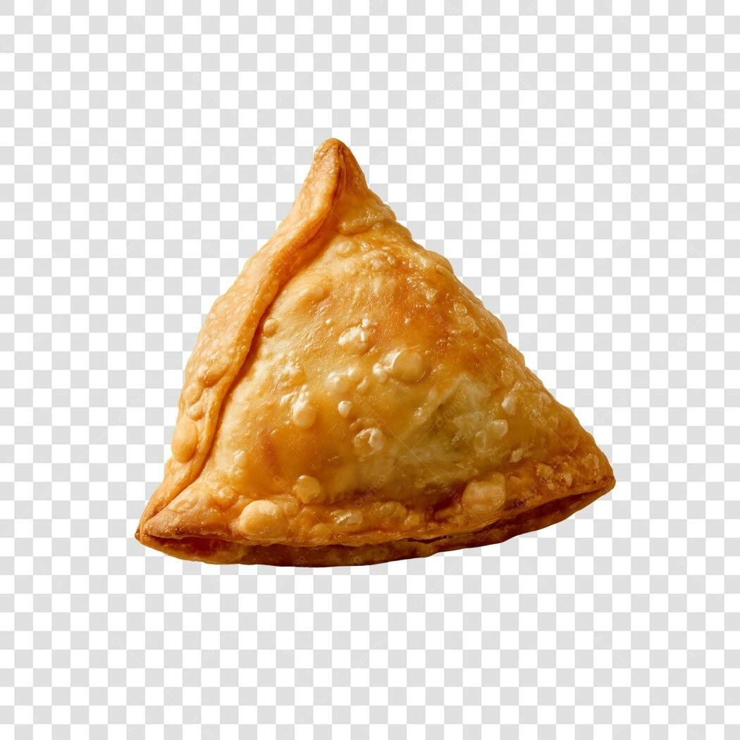 Foto Recortada Samosa Comida Indiana PNG Fundo Transparente