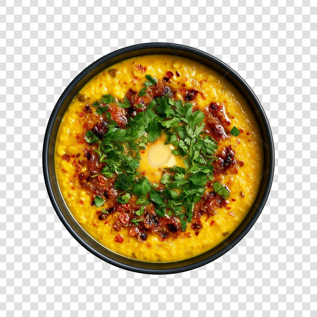 Foto Recortada Sopa Creme Abóbora Coentro PNG Fundo Transparente