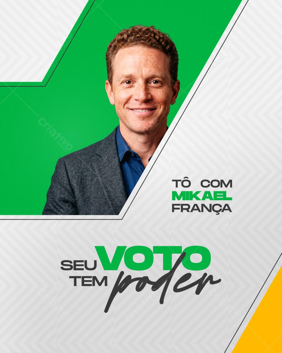 Campanha Eleitoral Política Eleição Deputado Prefeito Vereador Flyer PSD Editável