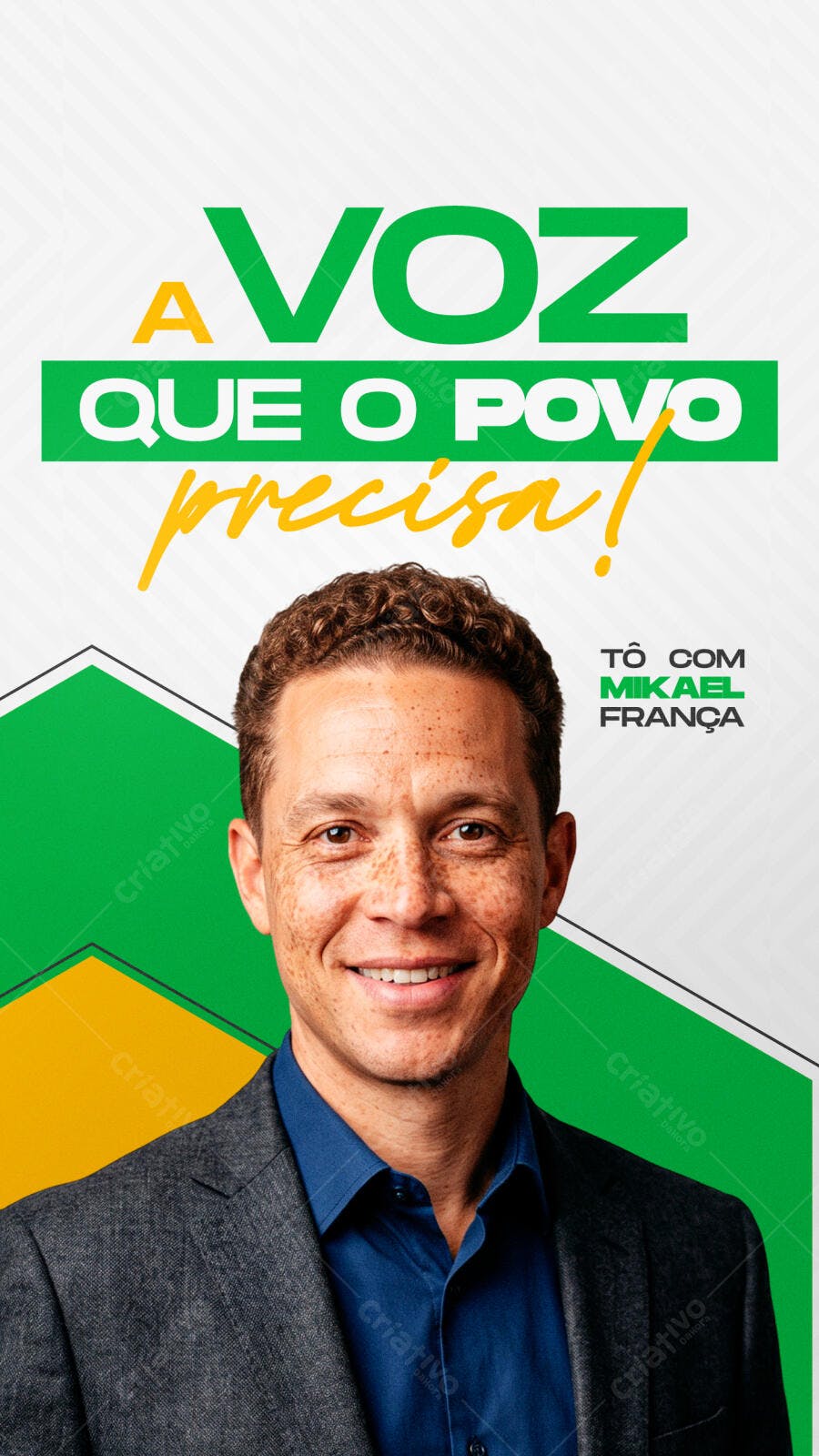 Campanha Eleitoral Política Eleição Deputado Prefeito Vereador Flyer PSD Editável