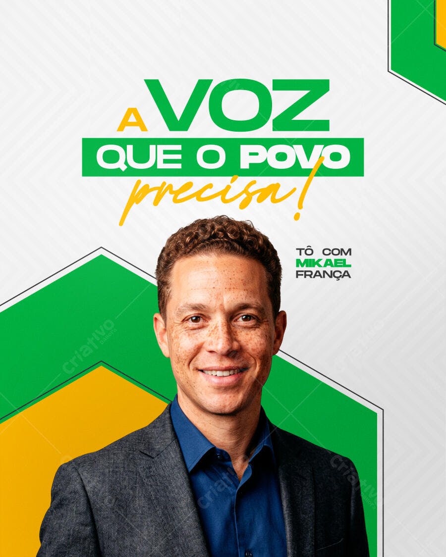 Campanha Eleitoral Política Eleição Deputado Prefeito Vereador Flyer PSD Editável