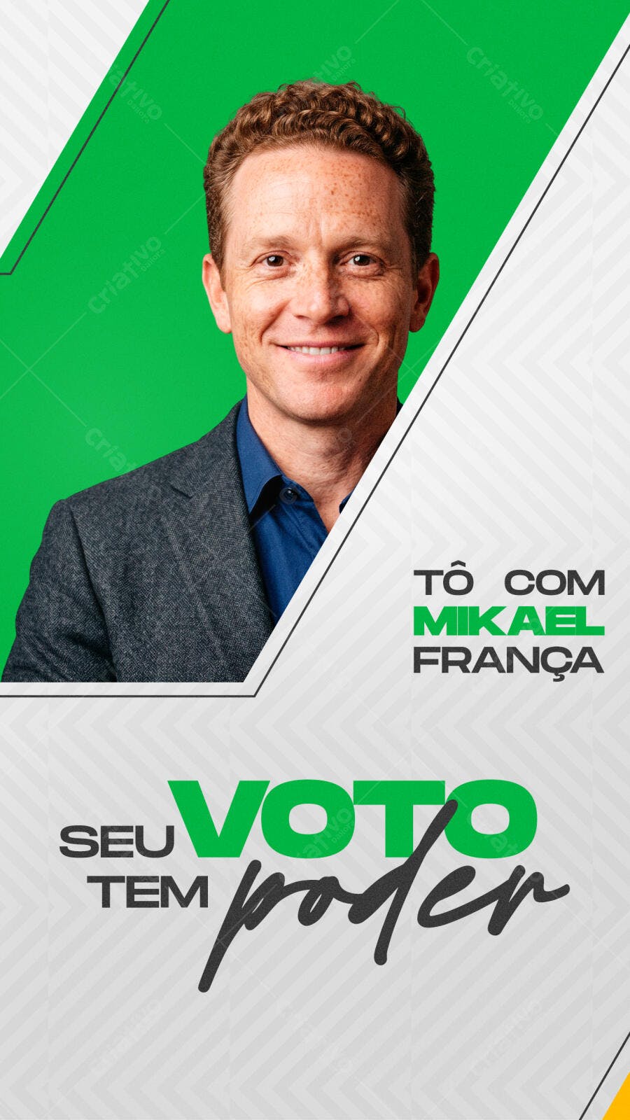 Campanha Eleitoral Política Eleição Deputado Prefeito Vereador Flyer PSD Editável