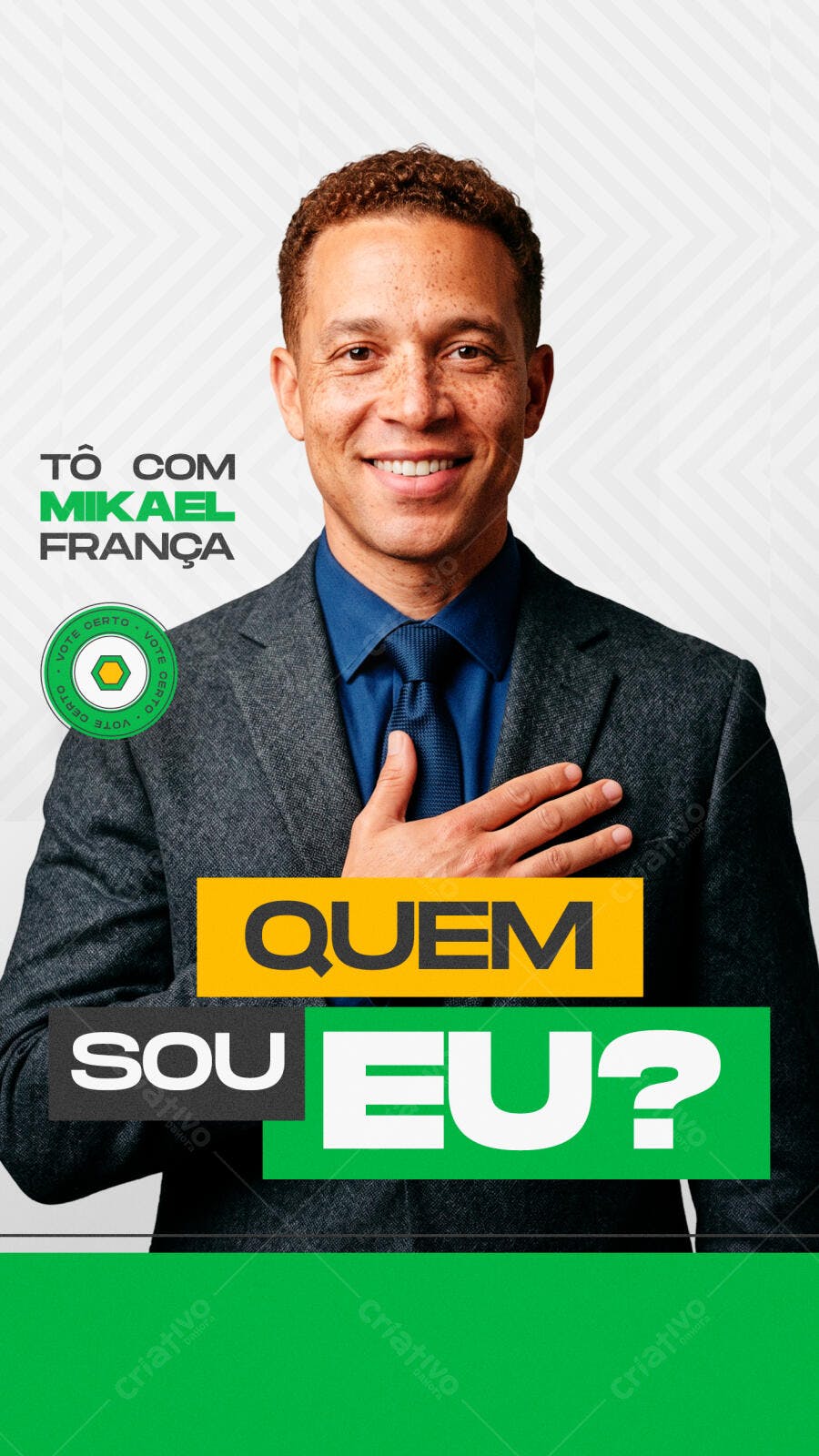 Campanha Eleitoral Política Eleição Deputado Prefeito Vereador Flyer PSD Editável