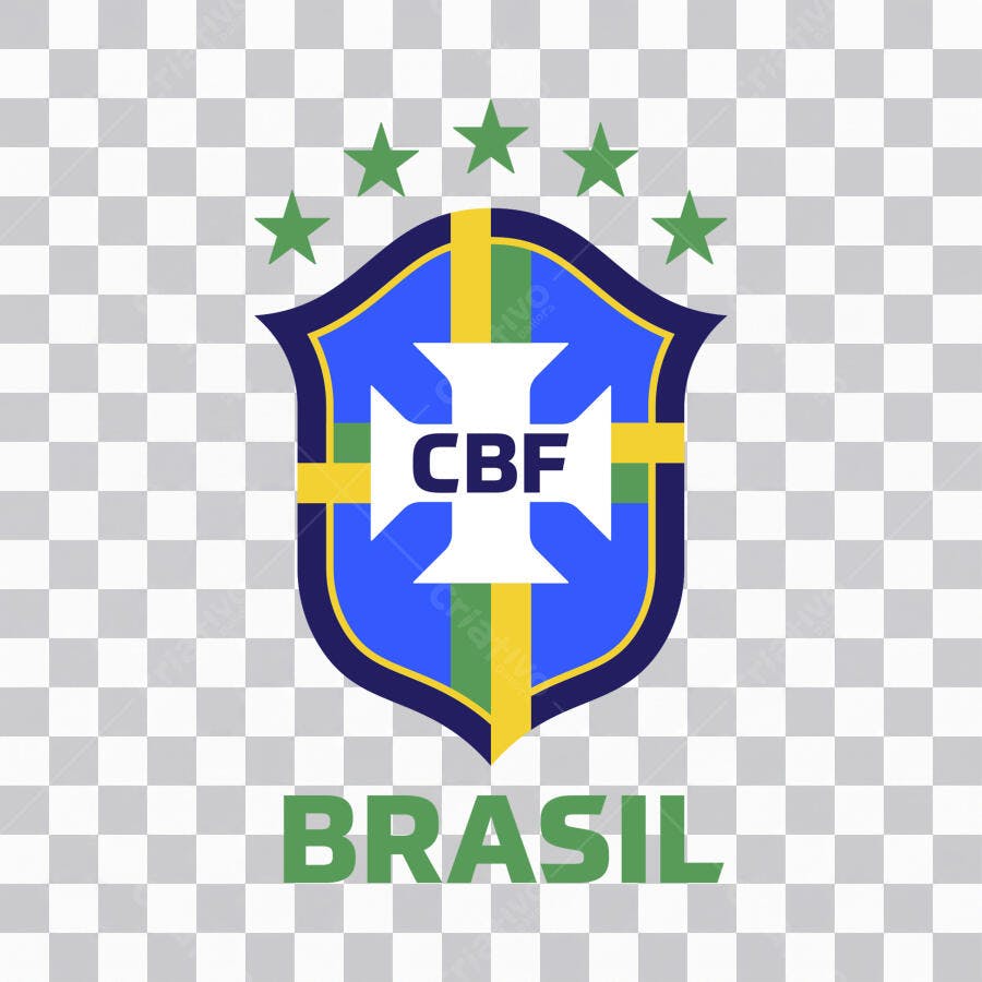 Logo CBF Brasil Futebol Escudo PNG Fundo Transparente
