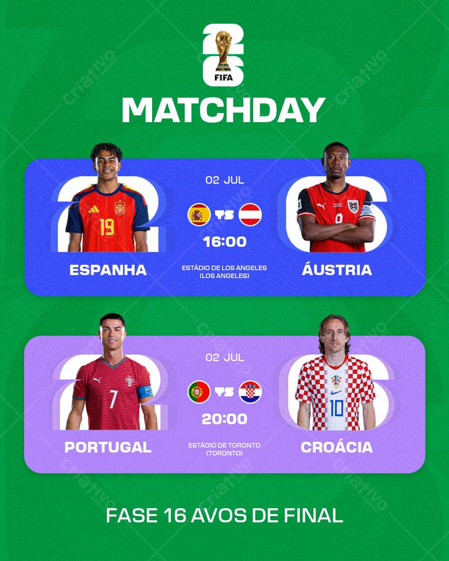 Post Instagram Copa do Mundo Futebol PSD Editável