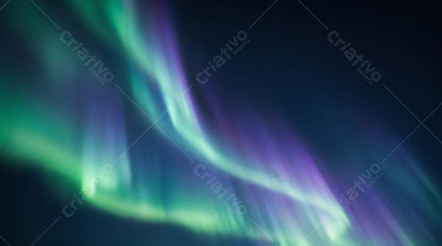 Textura Aurora Boreal Noturna Vibrante para Fundo