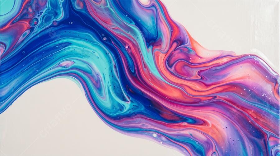 Textura Fluida Abstrata Vibrante para Fundo e Web Design