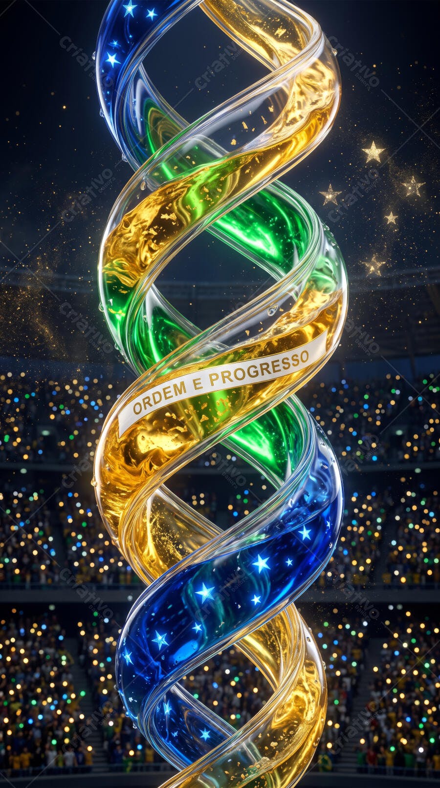 DNA Brasil Ordem e Progresso Estádio Fundo Torcida