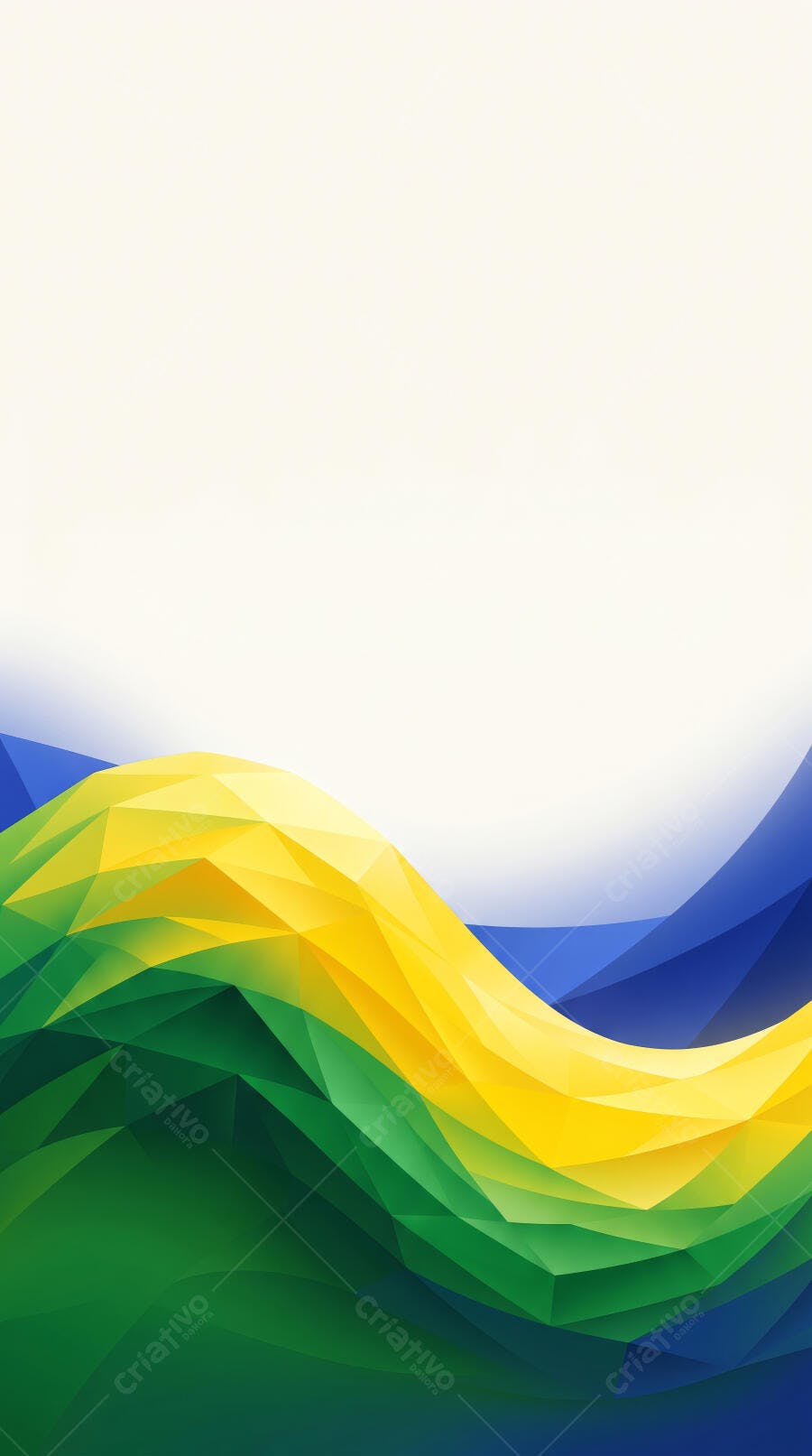 Fundo Abstrato Bandeira Brasil Cores Verde Amarelo Azul