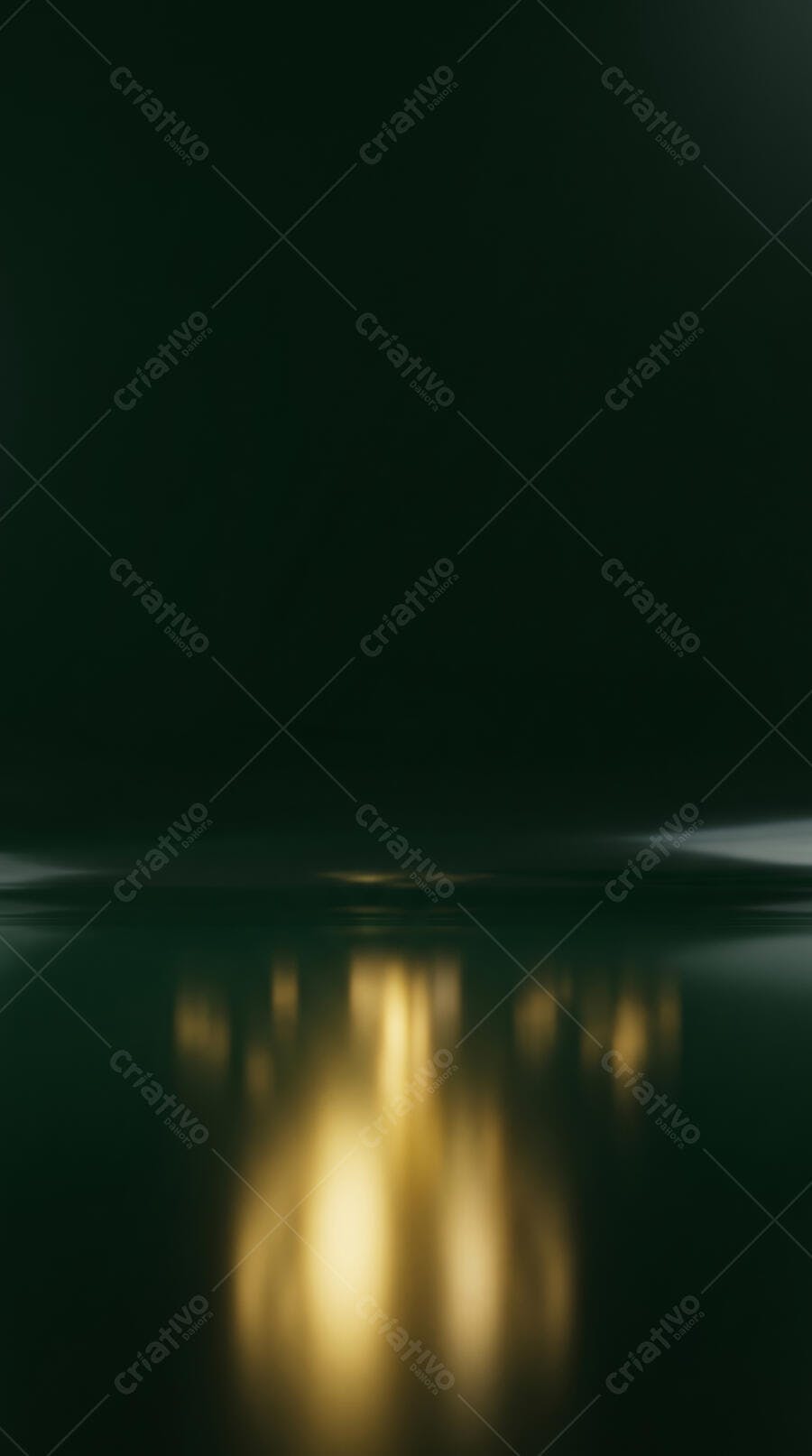 Fundo Abstrato Escuro com Reflexo Dourado Vertical