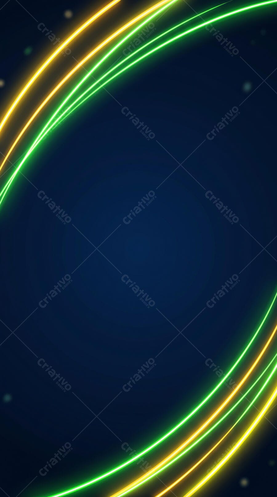 Fundo Abstrato Neon Verde Amarelo Linhas Curvas
