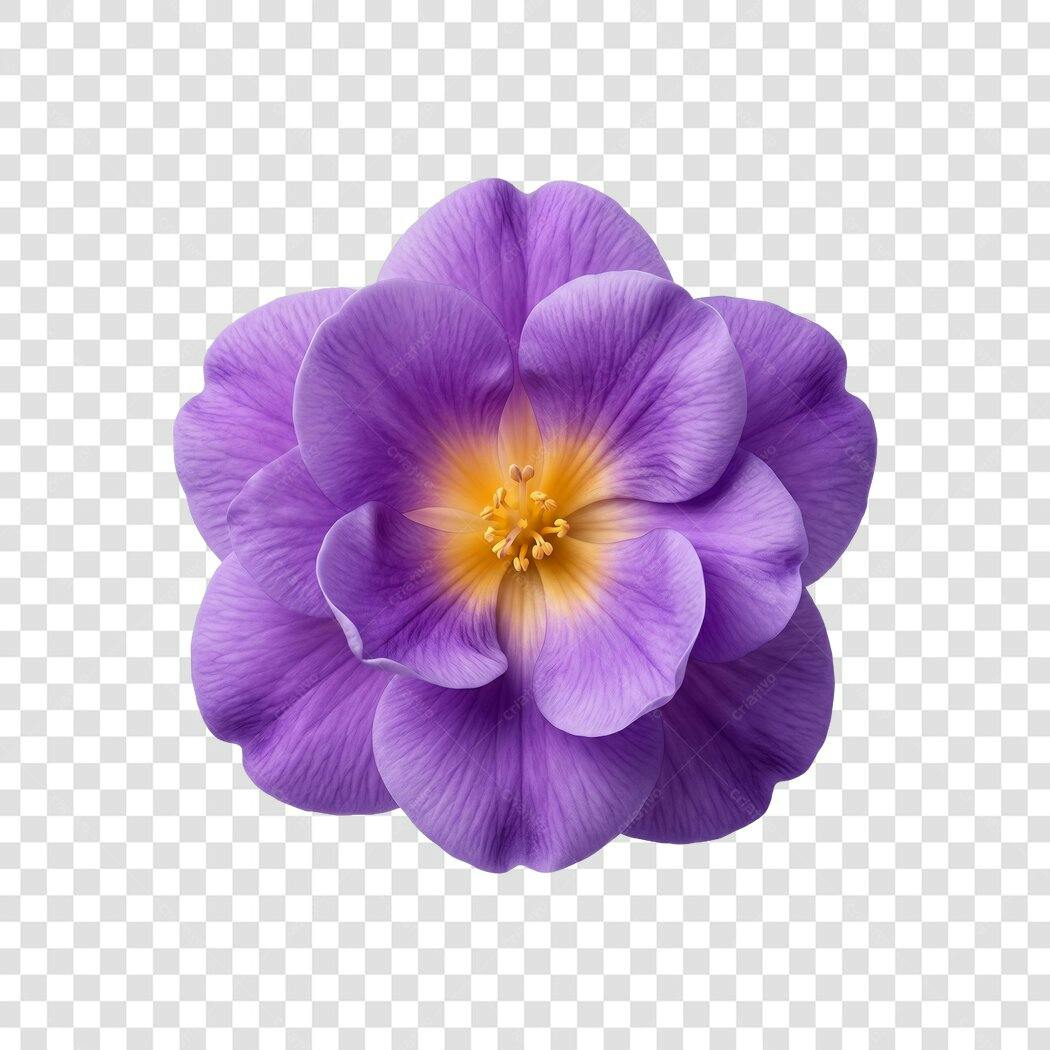 Foto Recortada Flor Roxa Púrpura PNG Fundo Transparente