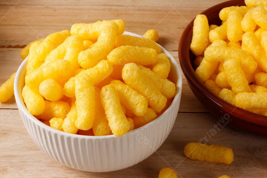 Foto Salgadinho de Milho Cheetos Tigela Branca Snack