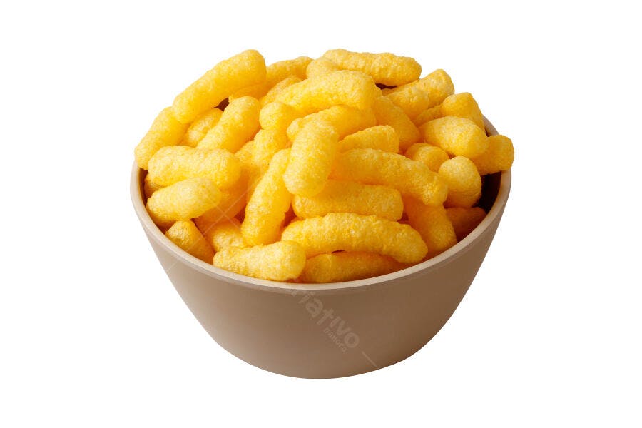 Foto Salgadinho de Milho Cheetos Tigela Fundo Branco