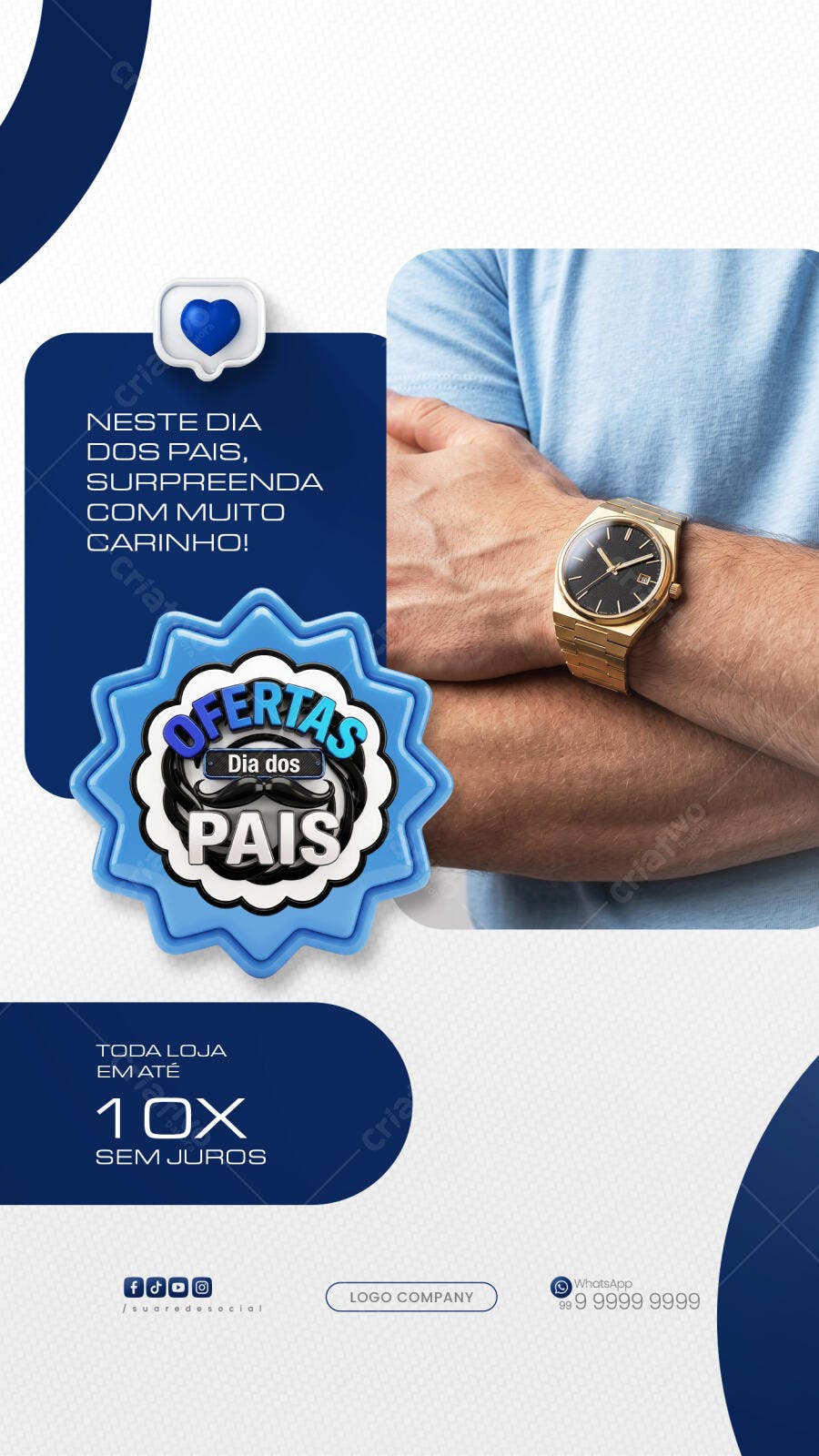 Story Dia dos Pais Ofertas E-commerce PSD Editável