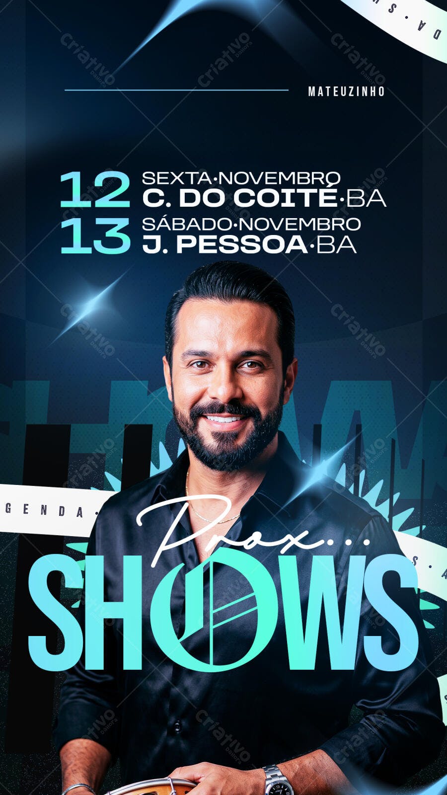 Story Instagram Shows Mateuzinho Novembro PSD Editável