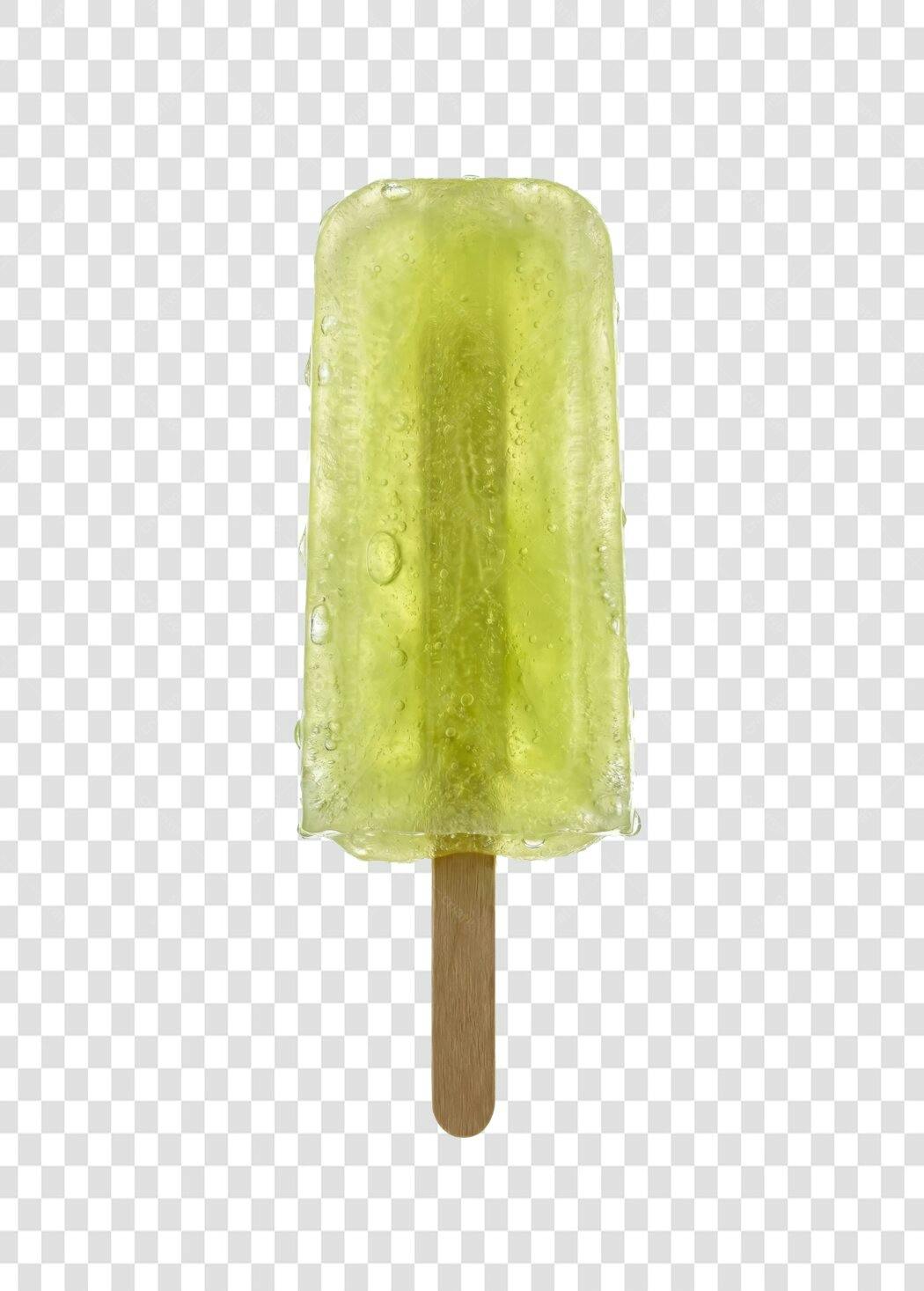 Foto Recortada Picolé Limão Verde Verão PNG Fundo Transparente