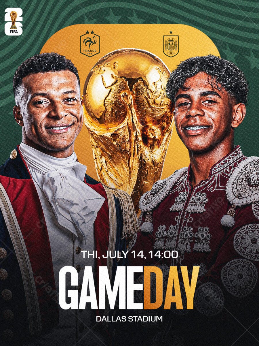 Post Instagram Futebol Copa do Mundo PSD Editável