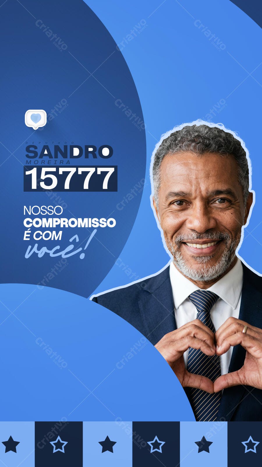Story Instagram Campanha Política PSD Editável
