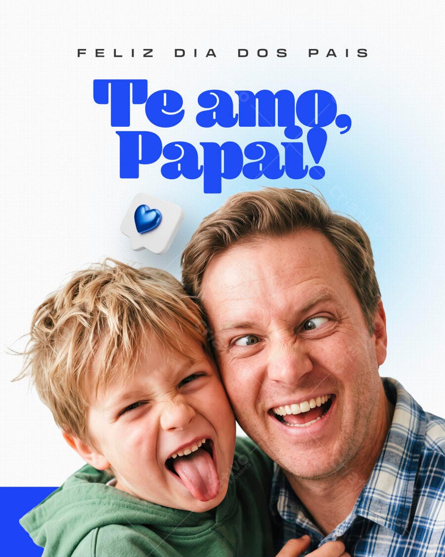 Post Instagram Dia dos Pais Família PSD Editável