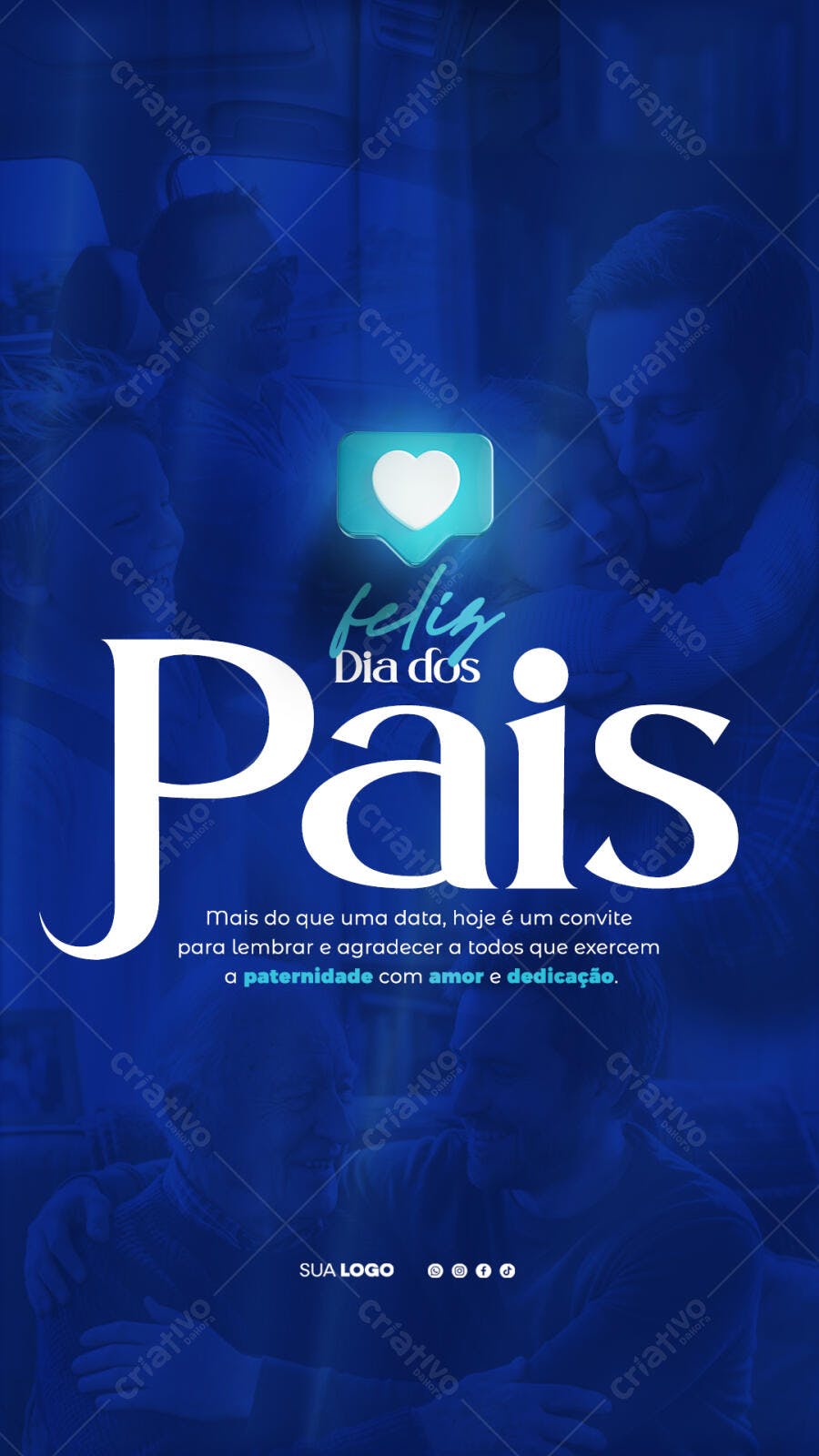 Story Dia dos Pais Agosto PSD Editável